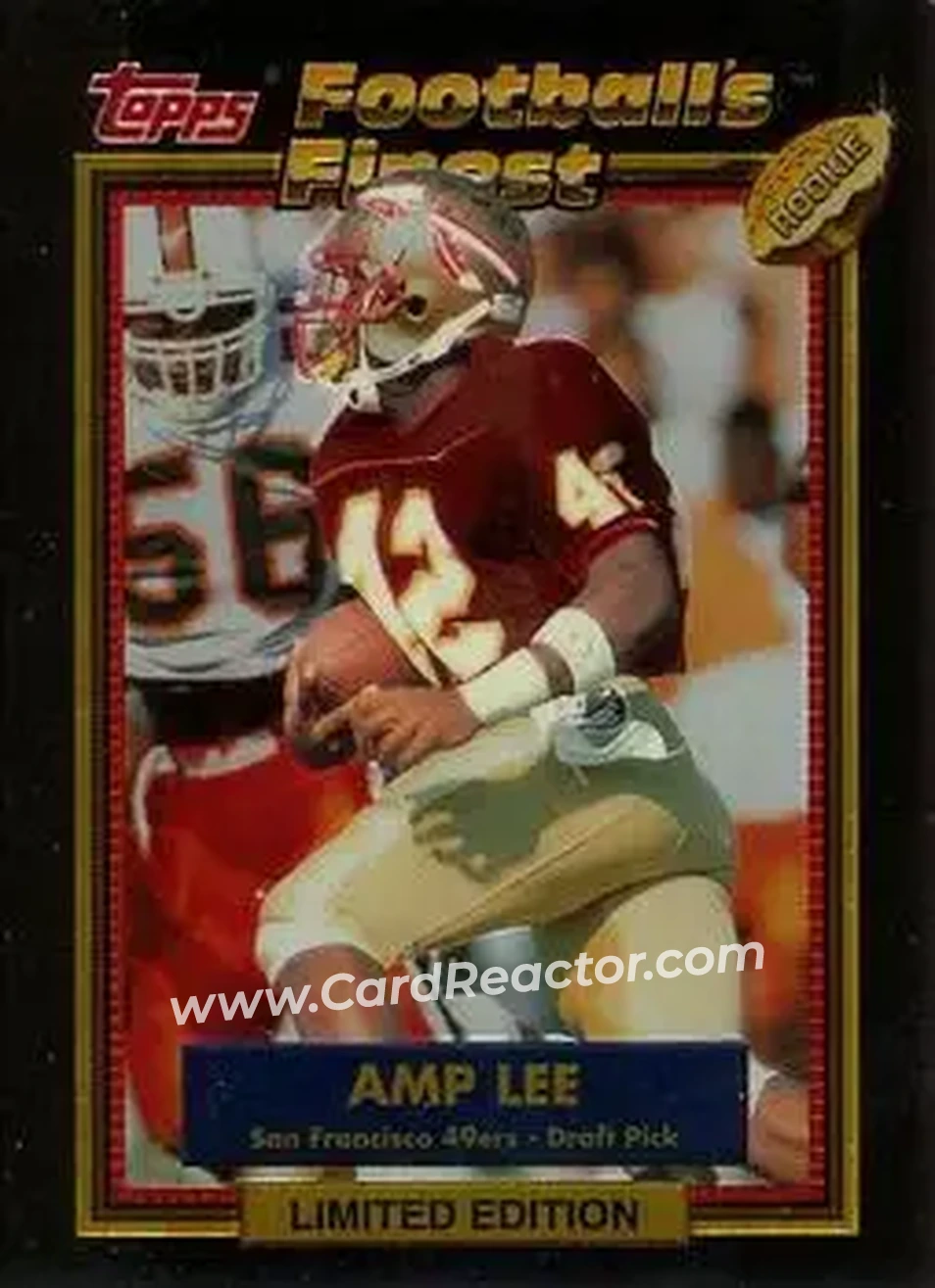 1992 Finest #37 - Amp Lee - San Francisco 49ers