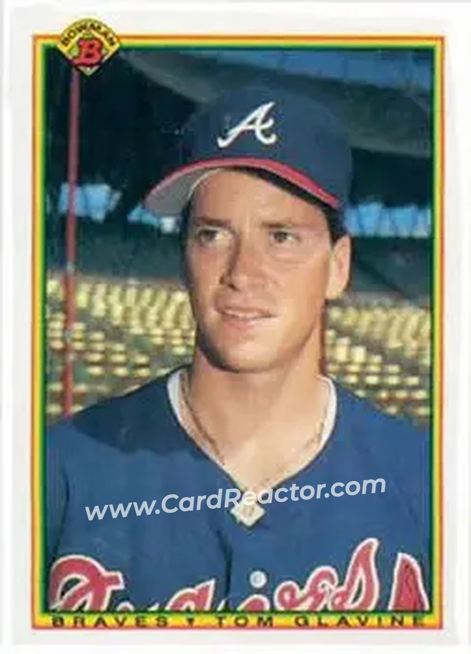 1990 Bowman #2 - Tom Glavine - Atlanta Braves - Front 1990 Bowman #2 - Tom Glavine - Atlanta Braves - Front