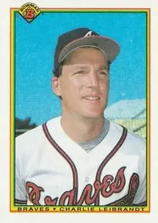 1990 Bowman #8 - Charlie Leibrandt - Atlanta Braves