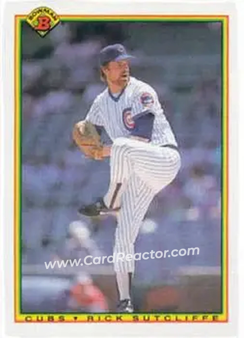 1990 Bowman #21 - Rick Sutcliffe - Chicago Cubs - Front