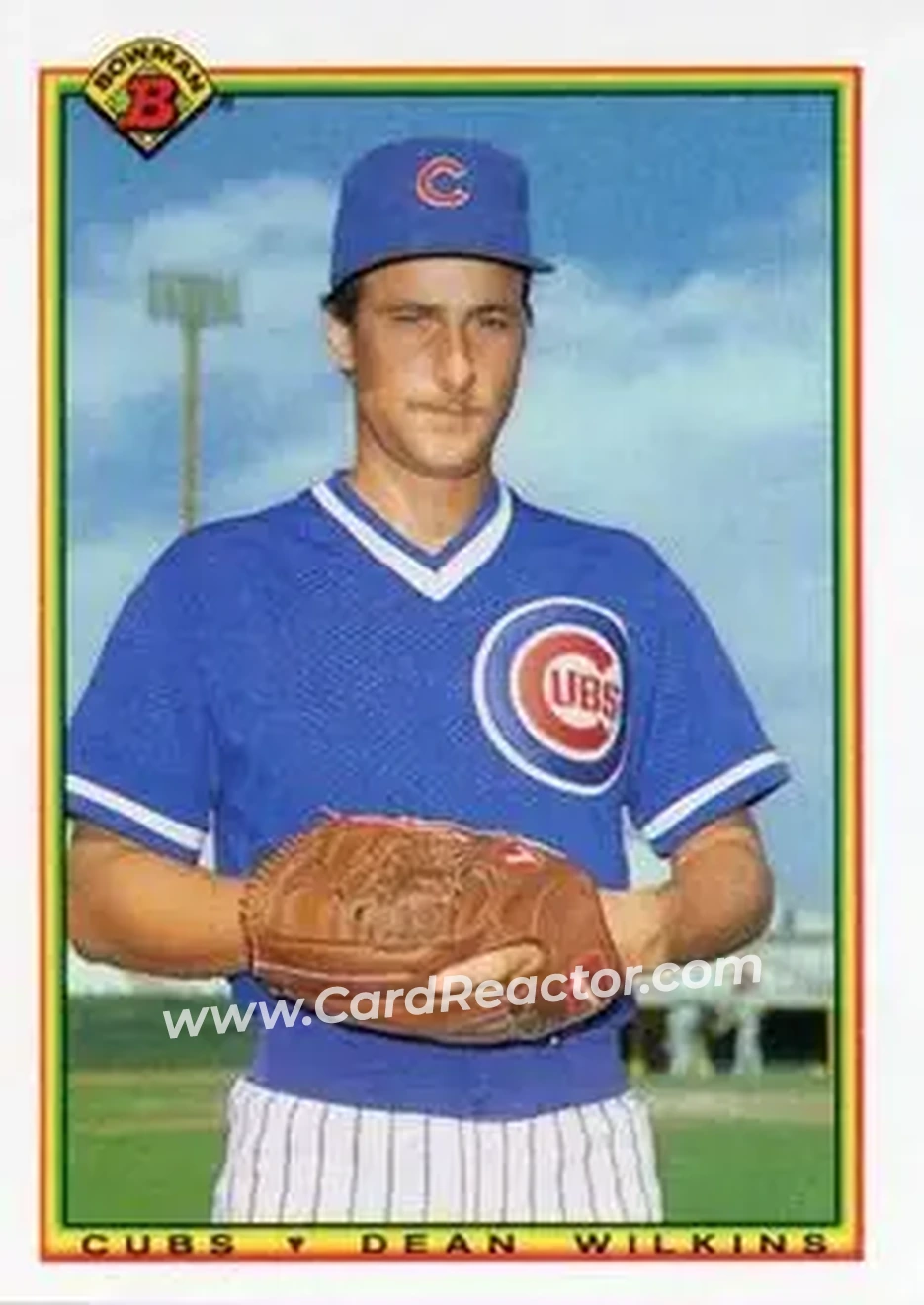 1990 Bowman #26 - Dean Wilkins - Chicago Cubs - Front 1990 Bowman #26 - Dean Wilkins - Chicago Cubs - Front
