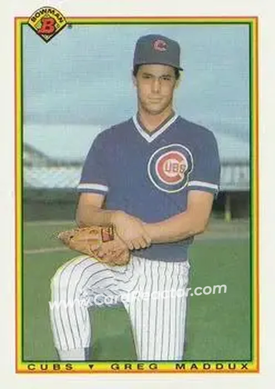 1990 Bowman #27 - Greg Maddux - Chicago Cubs - Front