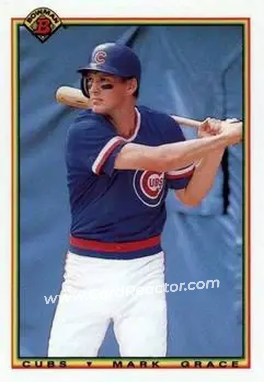 1990 Bowman #29 - Mark Grace - Chicago Cubs - Front