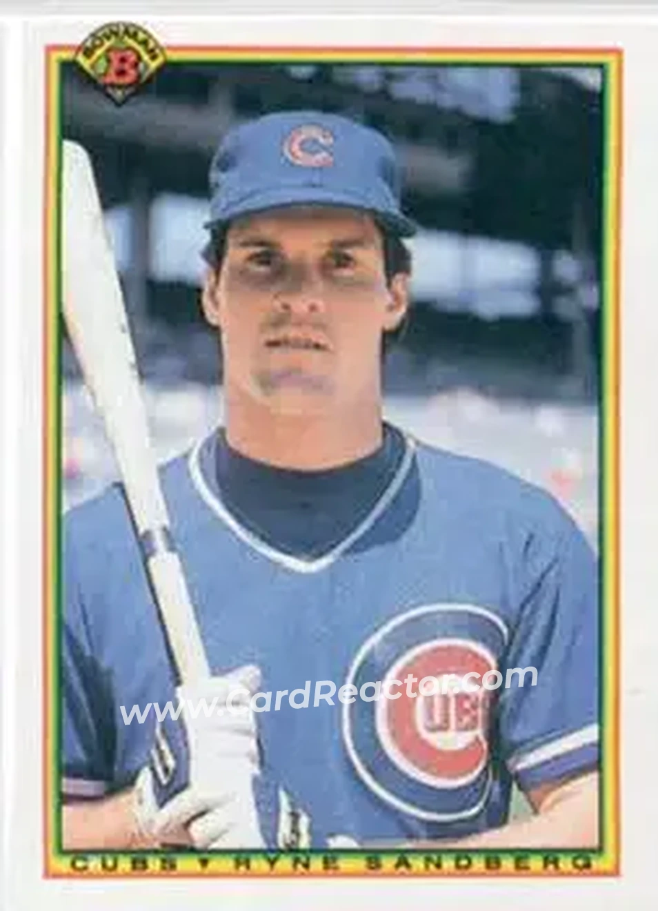 1990 Bowman #30 - Ryne Sandberg - Chicago Cubs - Front 1990 Bowman #30 - Ryne Sandberg - Chicago Cubs - Front
