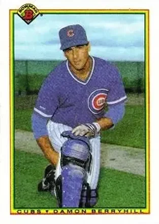 1990 Bowman #33 - Damon Berryhill - Chicago Cubs