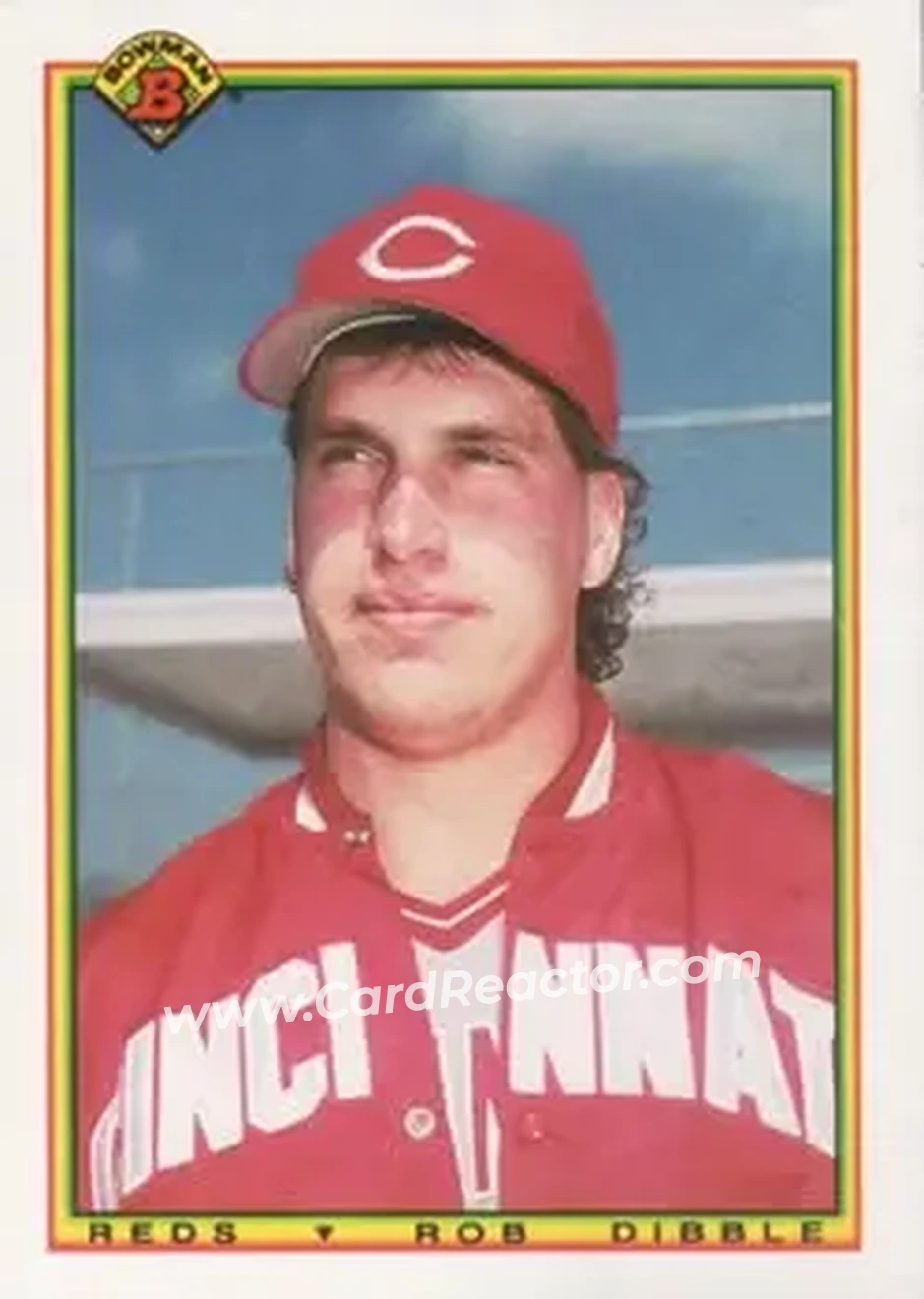 1990 Bowman #42 - Rob Dibble - Cincinnati Reds - Front