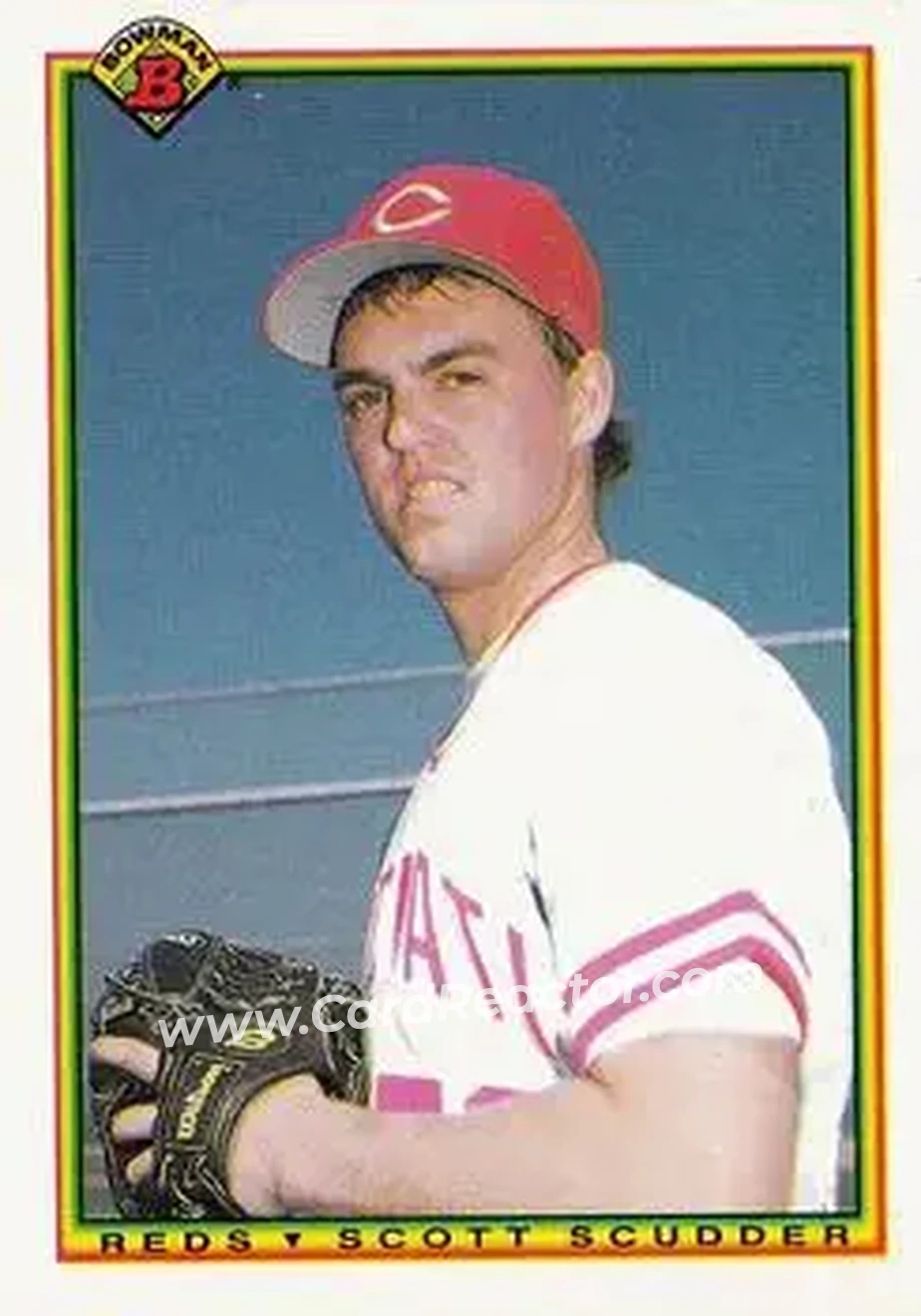 1990 Bowman #46 - Scott Scudder - Cincinnati Reds - Front