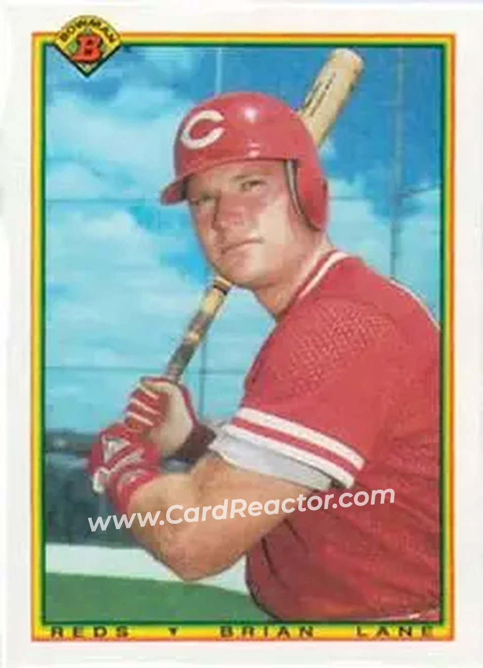1990 Bowman #48 - Brian Lane - Cincinnati Reds - Front