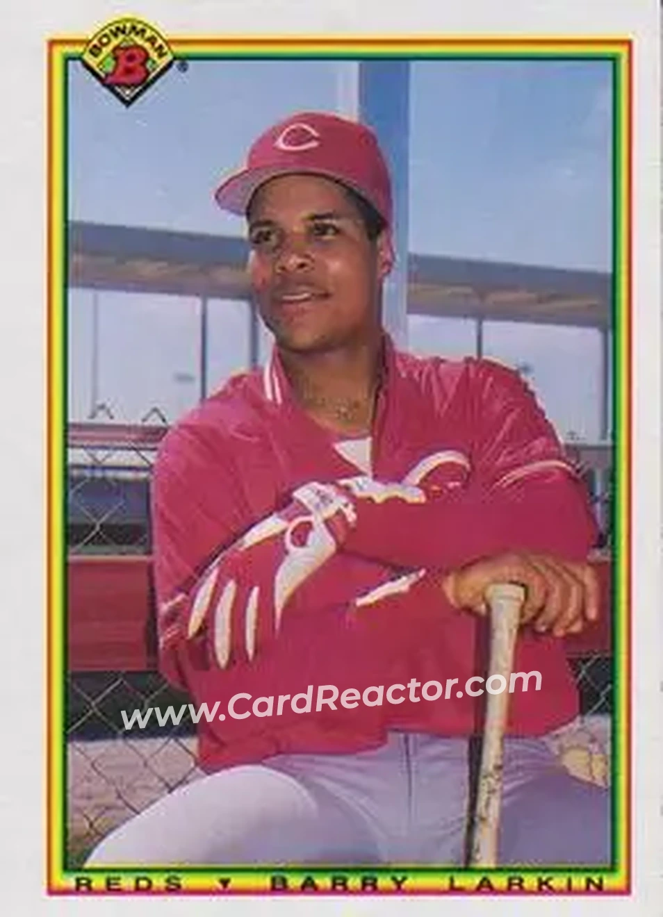1990 Bowman #50 - Barry Larkin - Cincinnati Reds - Front