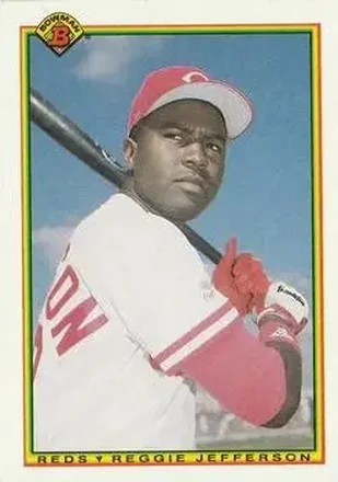 1990 Bowman #51 - Reggie Jefferson - Cincinnati Reds