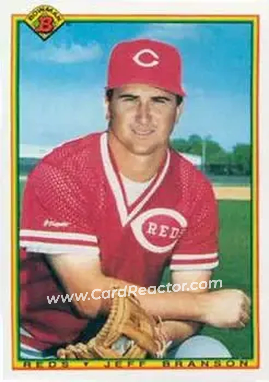 1990 Bowman #52 - Jeff Branson - Cincinnati Reds - Front