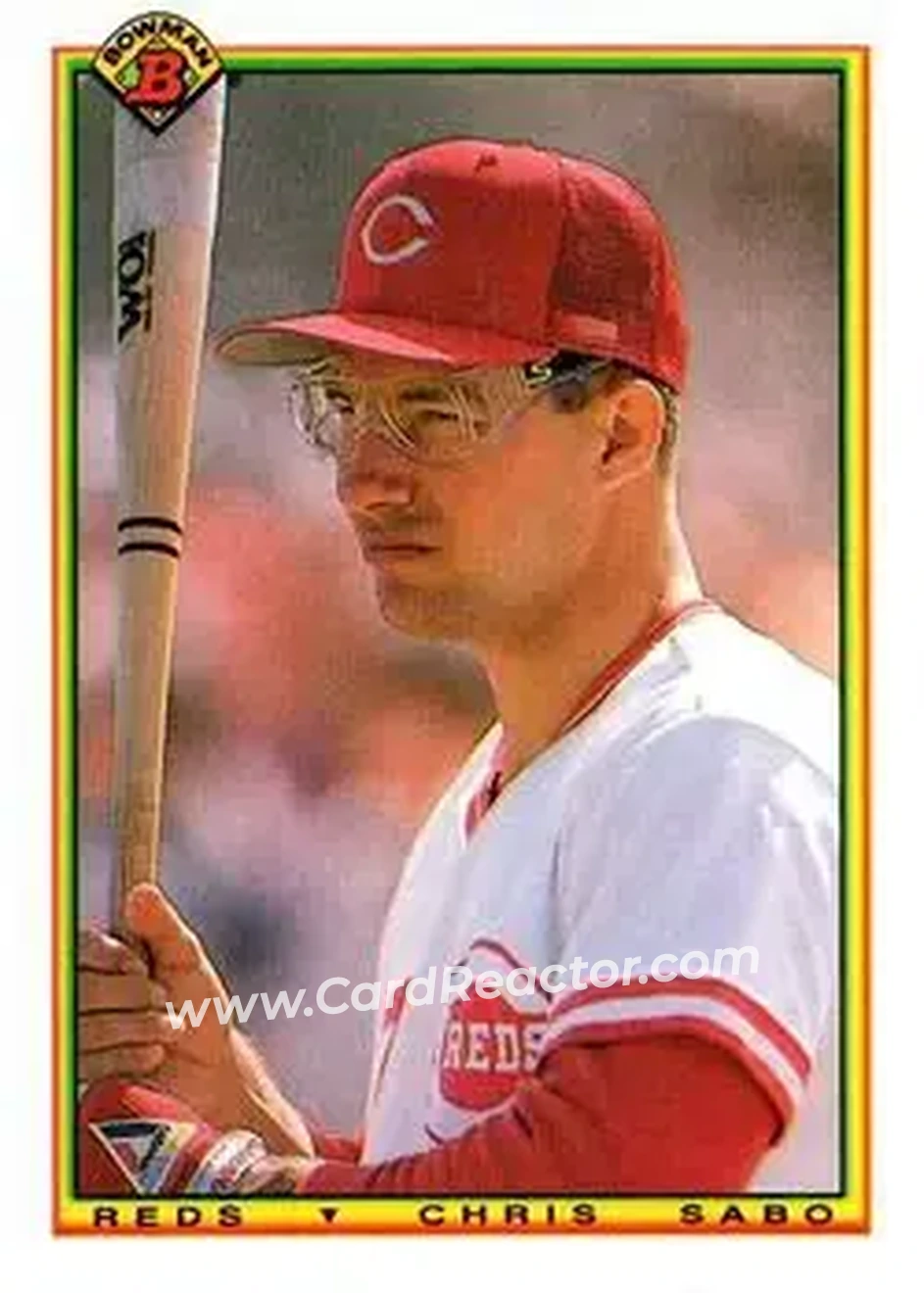 1990 Bowman #53 - Chris Sabo - Cincinnati Reds - Front