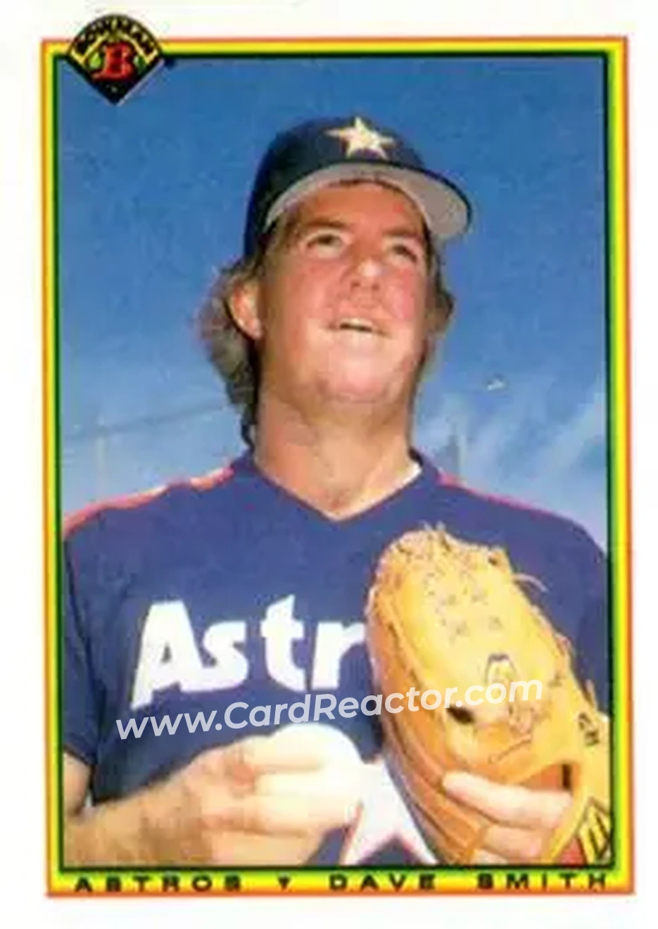 1990 Bowman #62 - Dave Smith - Houston Astros - Front