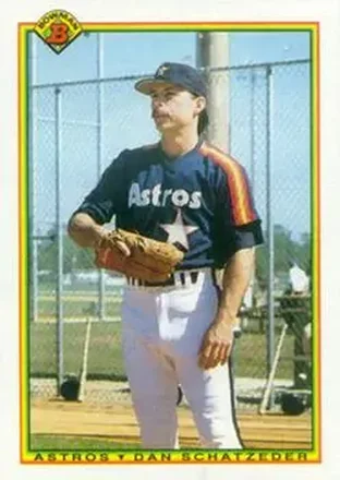 1990 Bowman #69 - Dan Schatzeder - Houston Astros