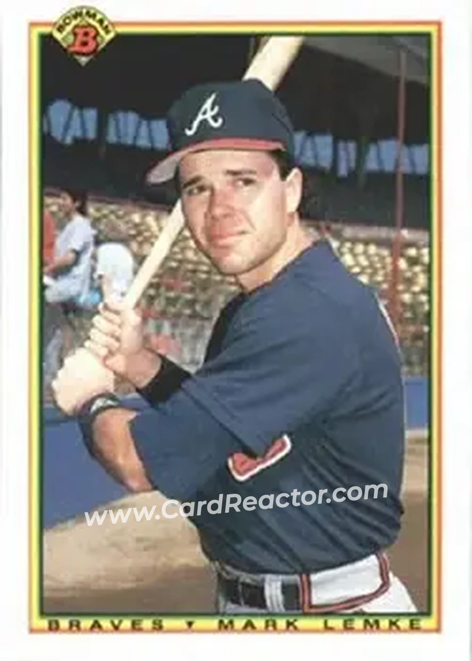 1990 Bowman #11 - Mark Lemke - Atlanta Braves - Front