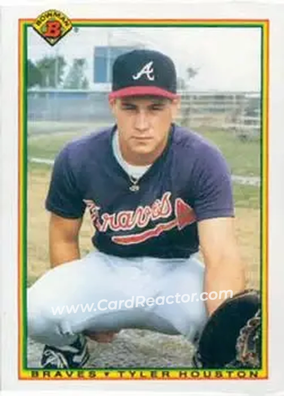 1990 Bowman #14 - Tyler Houston - Atlanta Braves - Front