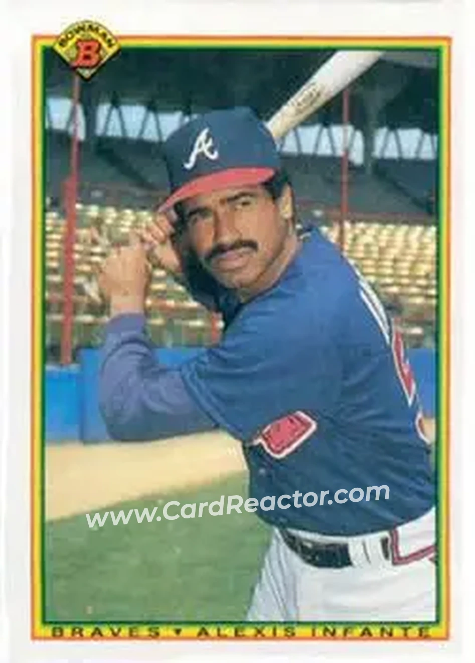 1990 Bowman #17 - Alexis Infante - Atlanta Braves - Front