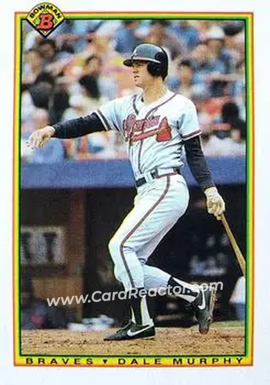 1990 Bowman #19 - Dale Murphy - Atlanta Braves - Front