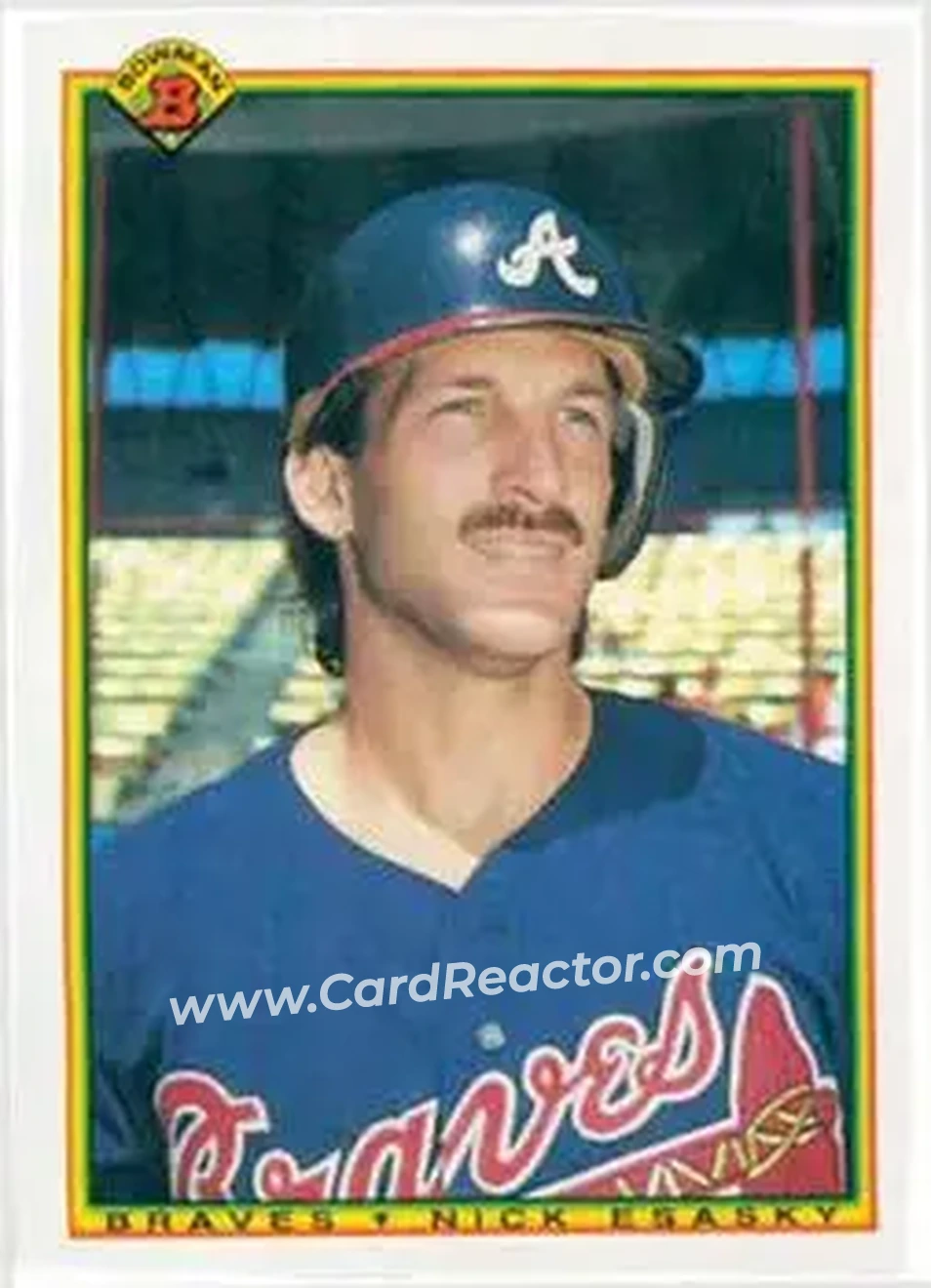 1990 Bowman #20 - Nick Esasky - Atlanta Braves - Front