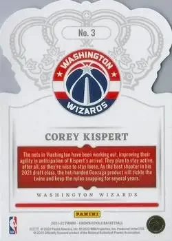 Back of Corey Kispert