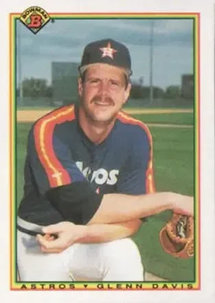 1990 Bowman #80 - Glenn Davis - Houston Astros 1990 Bowman #80 - Glenn Davis - Houston Astros