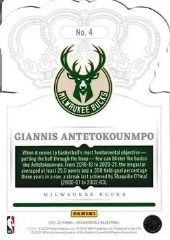 Back of Giannis Antetokounmpo