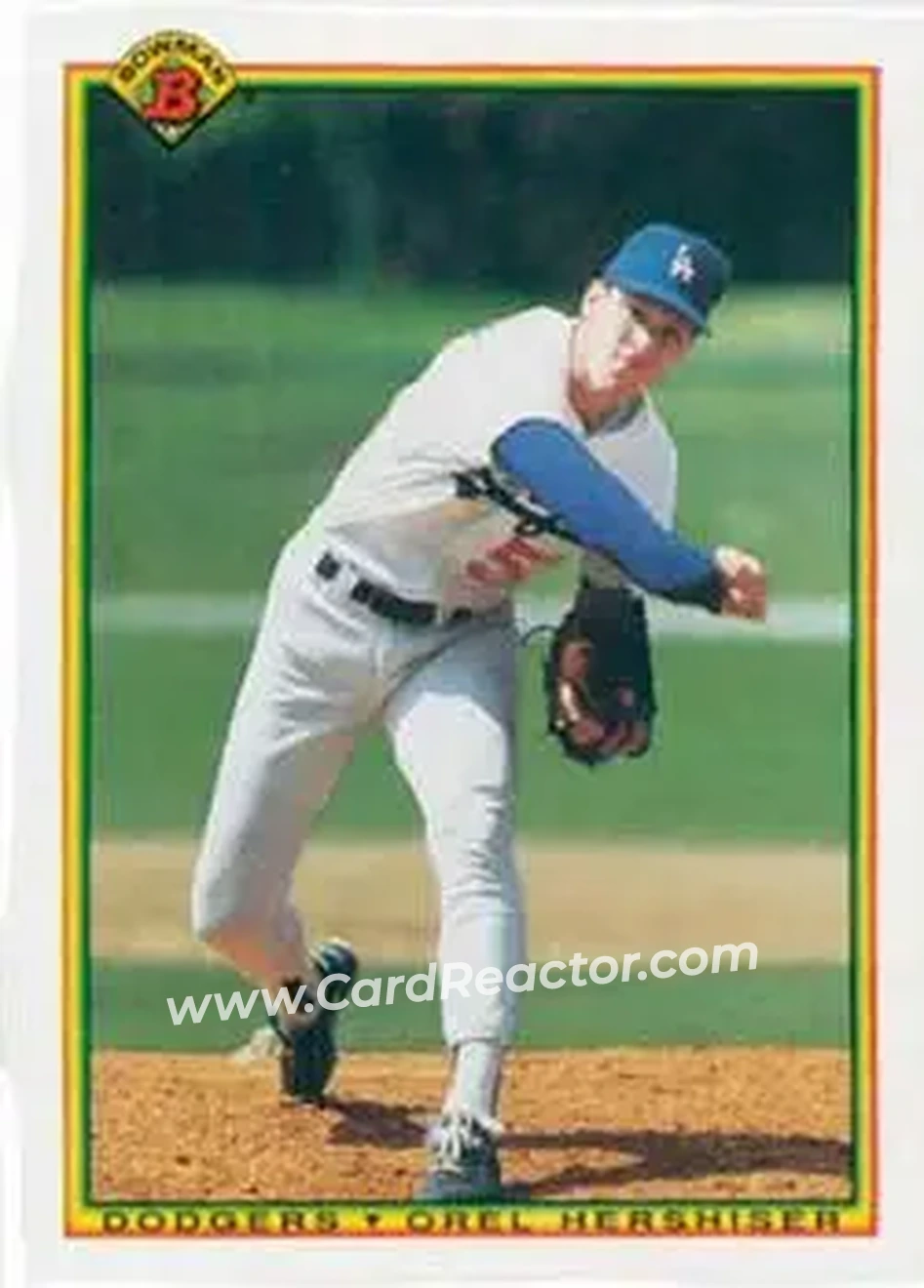 1990 Bowman #84 - Orel Hershiser - Los Angeles Dodgers - Front