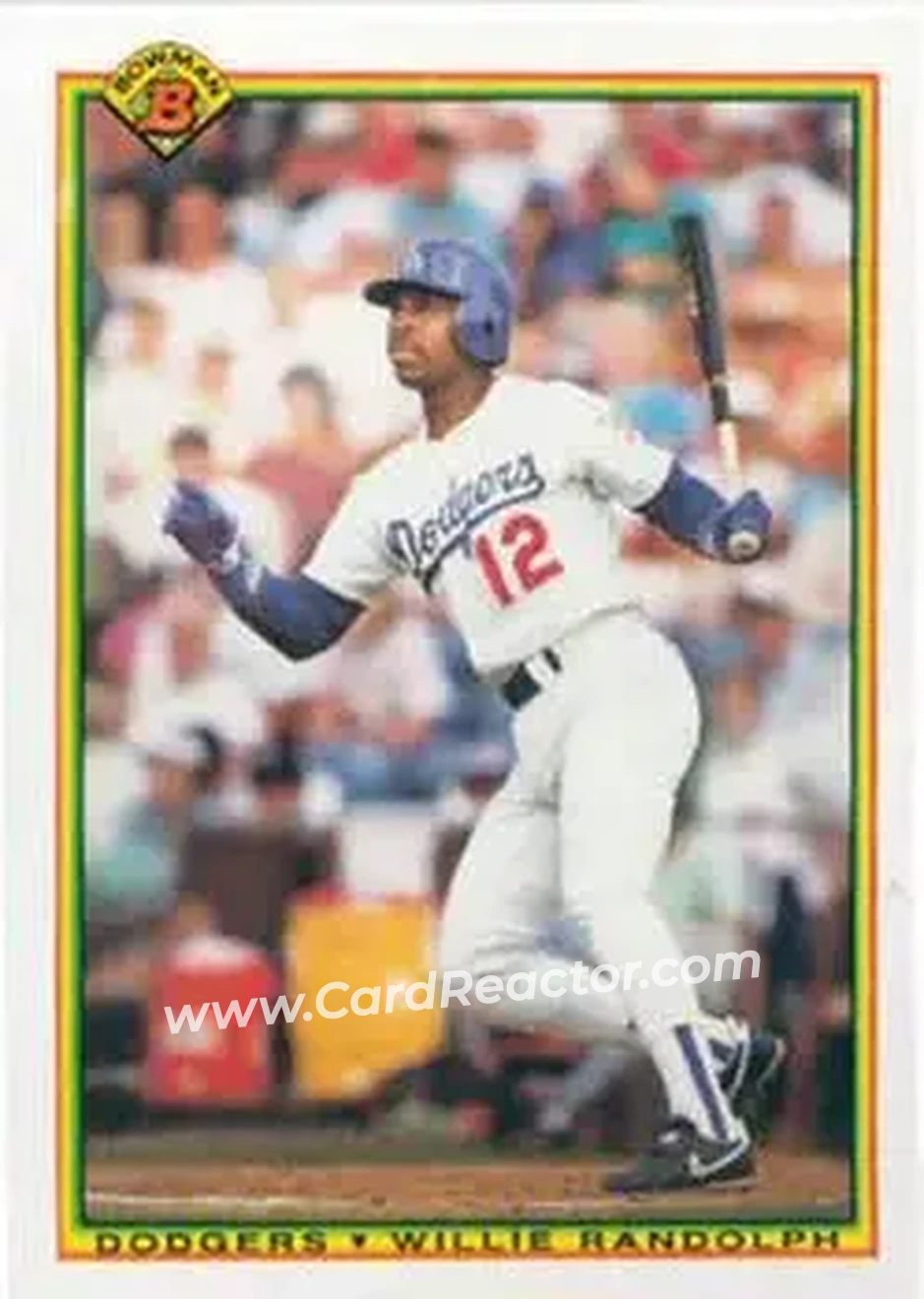 1990 Bowman #90 - Willie Randolph - Los Angeles Dodgers - Front