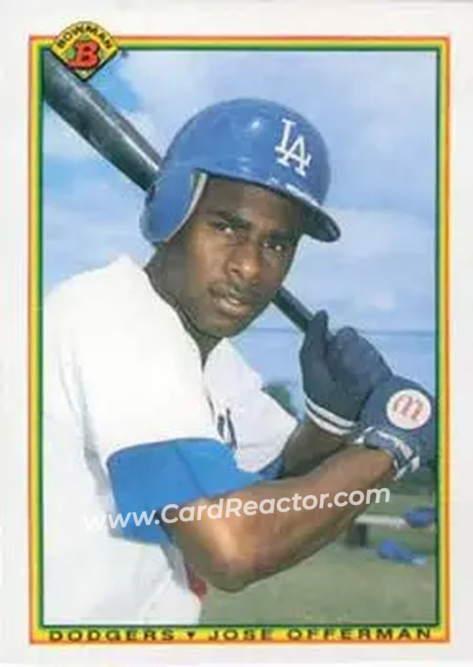 1990 Bowman #92 - Jose Offerman - Los Angeles Dodgers - Front