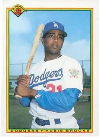 1990 Bowman #100 - Hubie Brooks - Los Angeles Dodgers