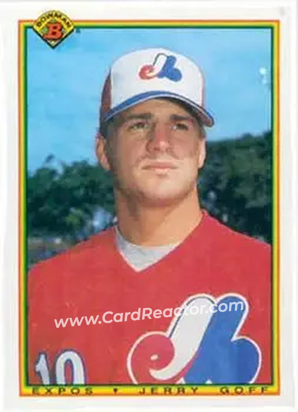 1990 Bowman #112 - Jerry Goff - Montreal Expos - Front