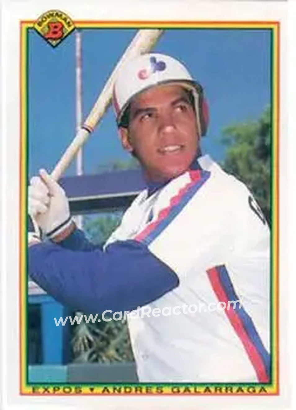 1990 Bowman #113 - Andres Galarraga - Montreal Expos - Front