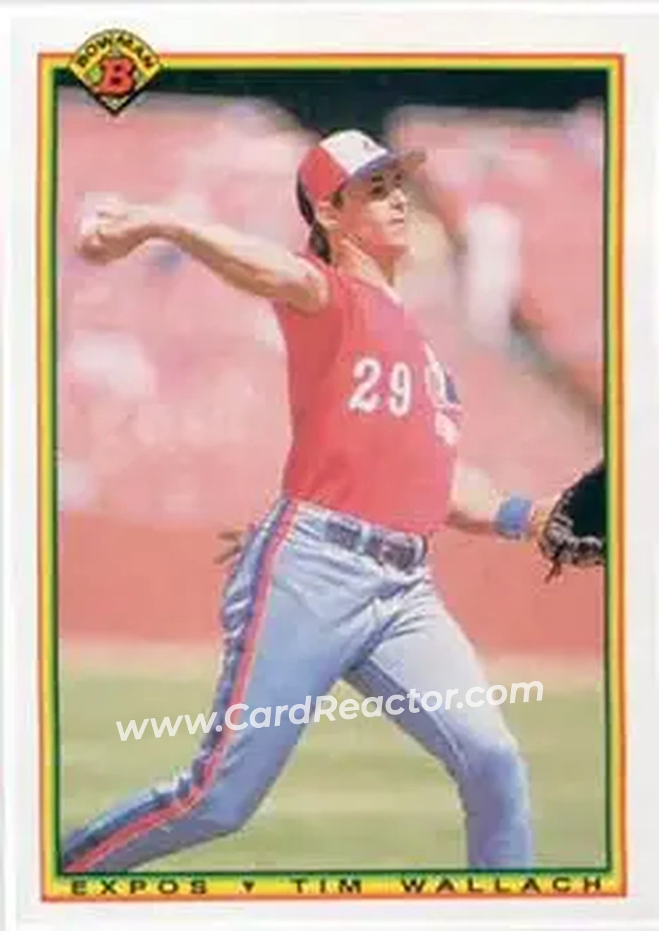 1990 Bowman #114 - Tim Wallach - Montreal Expos - Front