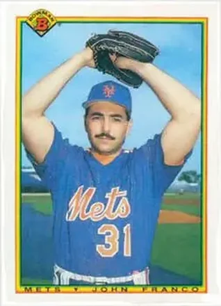1990 Bowman #128 - John Franco - New York Mets 1990 Bowman #128 - John Franco - New York Mets