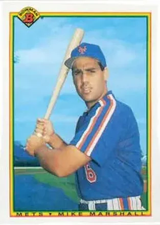 1990 Bowman #132 - Mike Marshall - New York Mets
