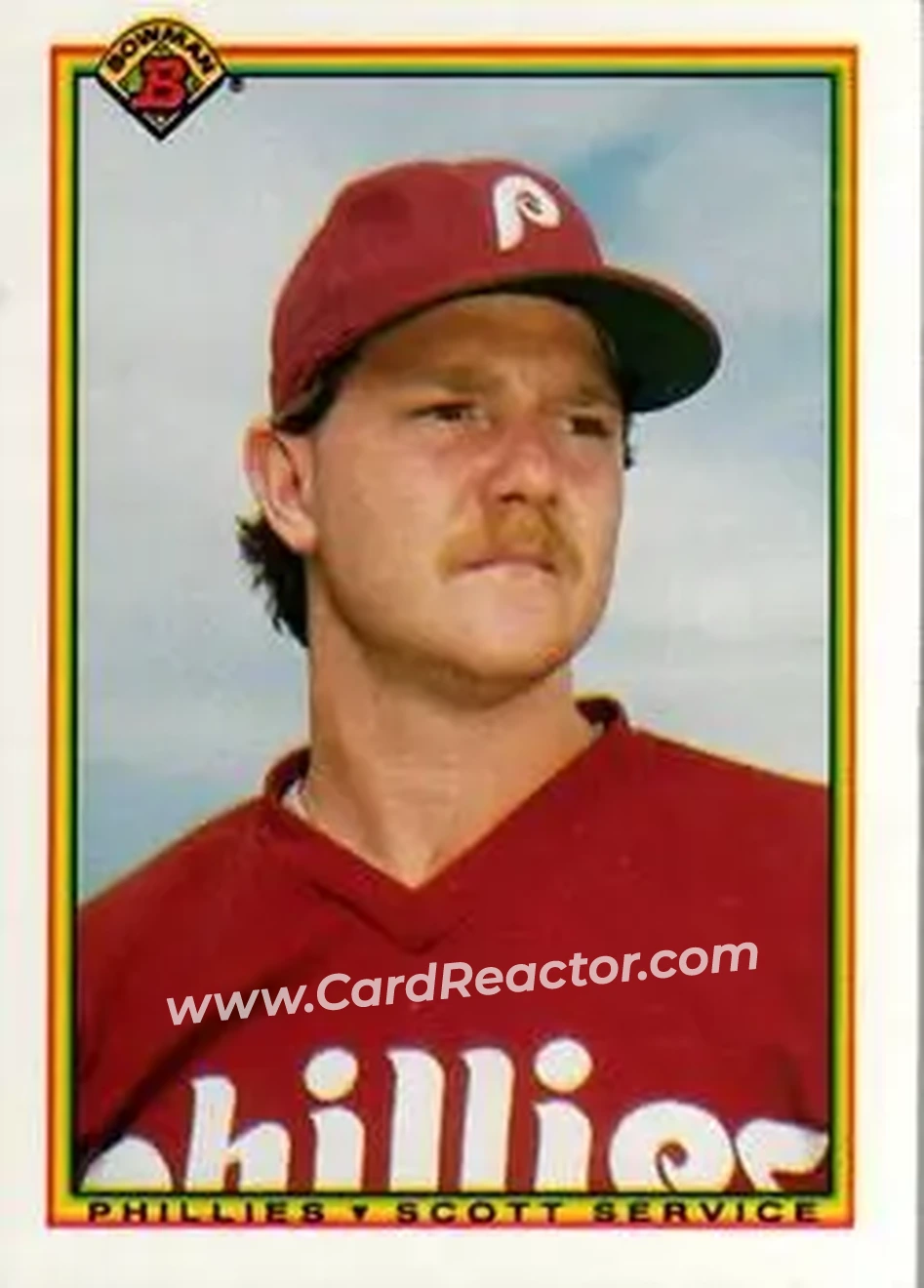 1990 Bowman #143 - Scott Service - Philadelphia Phillies - Front