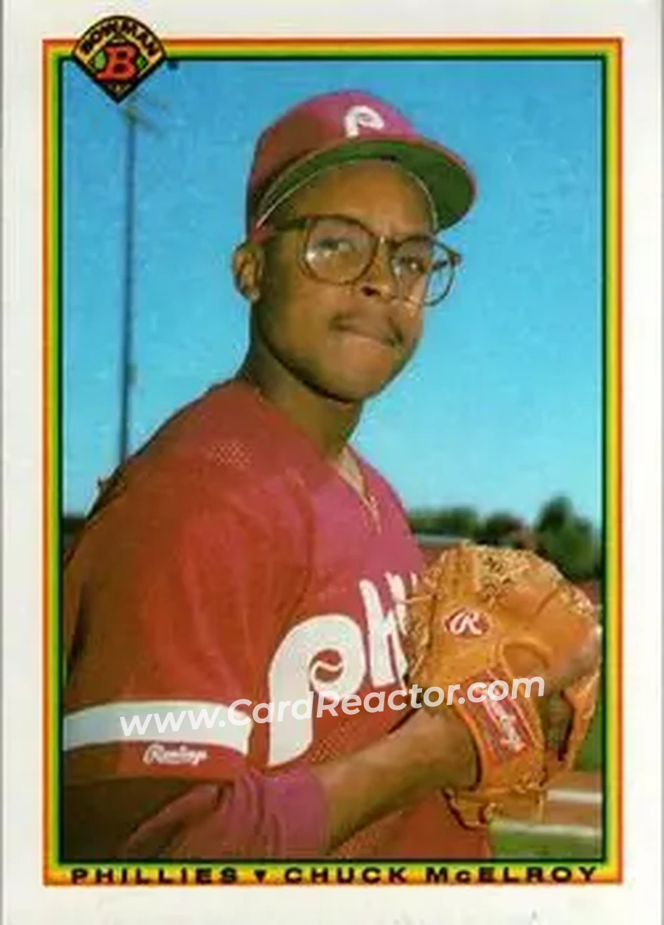 1990 Bowman #150 - Chuck McElroy - Philadelphia Phillies - Front