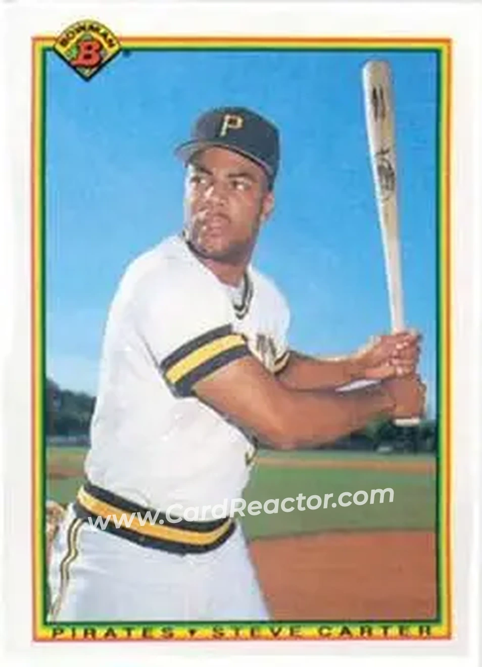 1990 Bowman #179 - Steve Carter - Pittsburgh Pirates - Front