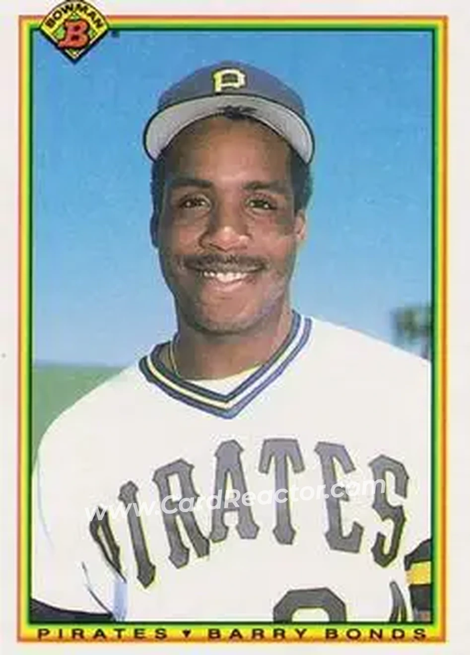 1990 Bowman #181 - Barry Bonds - Pittsburgh Pirates - Front 1990 Bowman #181 - Barry Bonds - Pittsburgh Pirates - Front