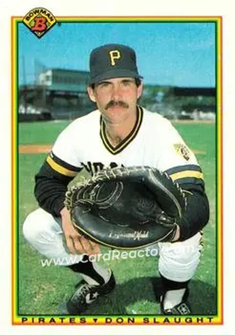 1990 Bowman #182 - Don Slaught - Pittsburgh Pirates - Front