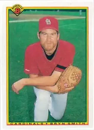 1990 Bowman #184 - Bryn Smith - St. Louis Cardinals 1990 Bowman #184 - Bryn Smith - St. Louis Cardinals