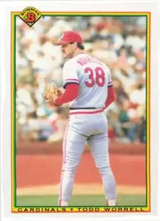 1990 Bowman #185 - Todd Worrell - St. Louis Cardinals