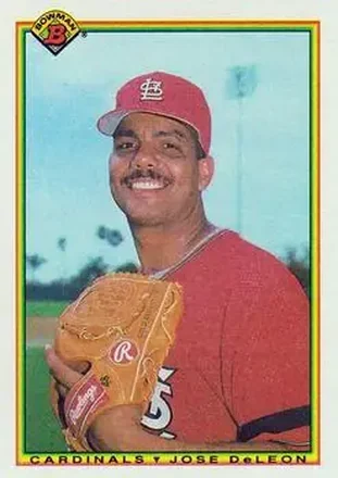 1990 Bowman #186 - Jose DeLeon - St. Louis Cardinals