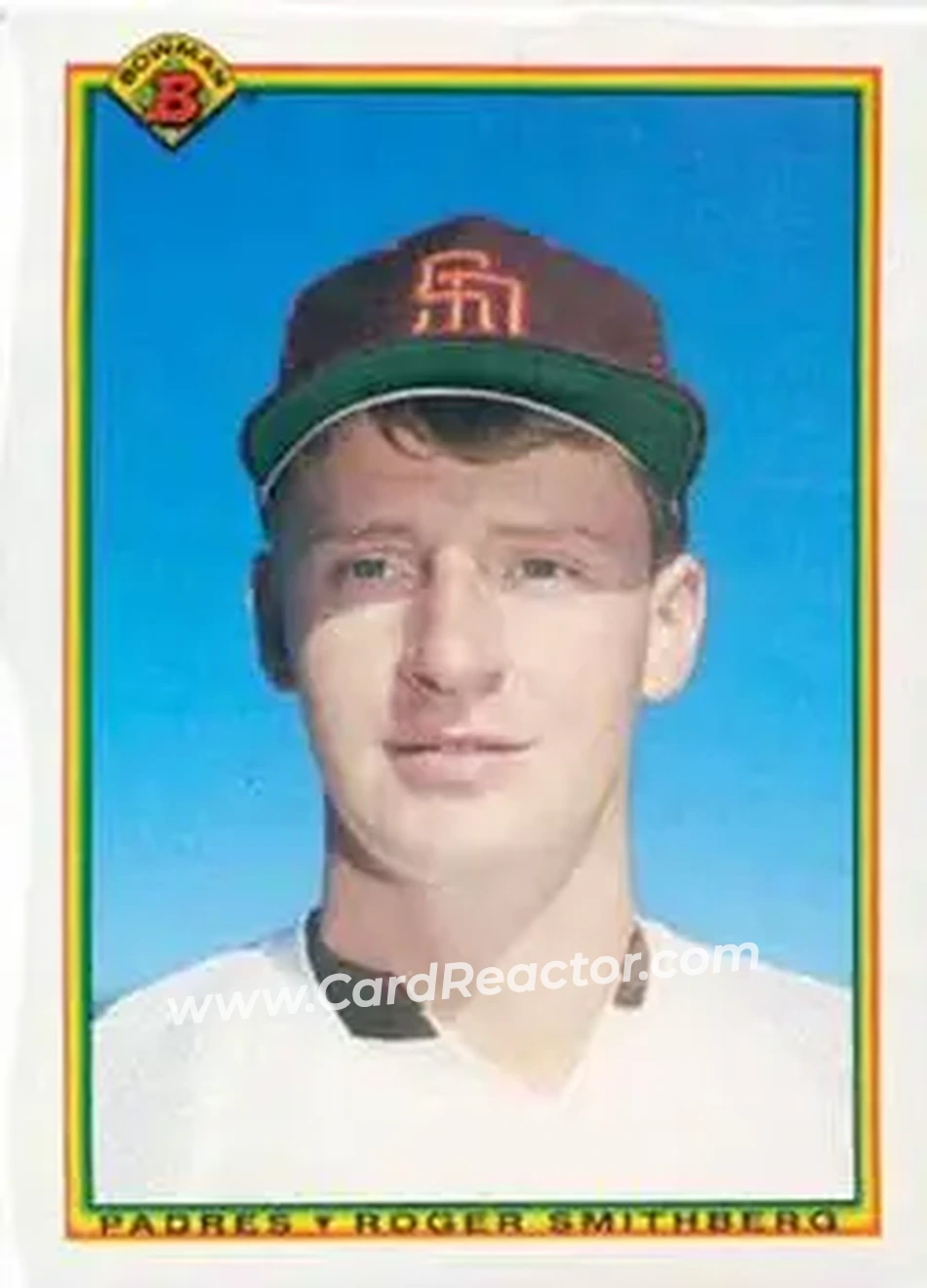 1990 Bowman #203 - Roger Smithberg - San Diego Padres - Front