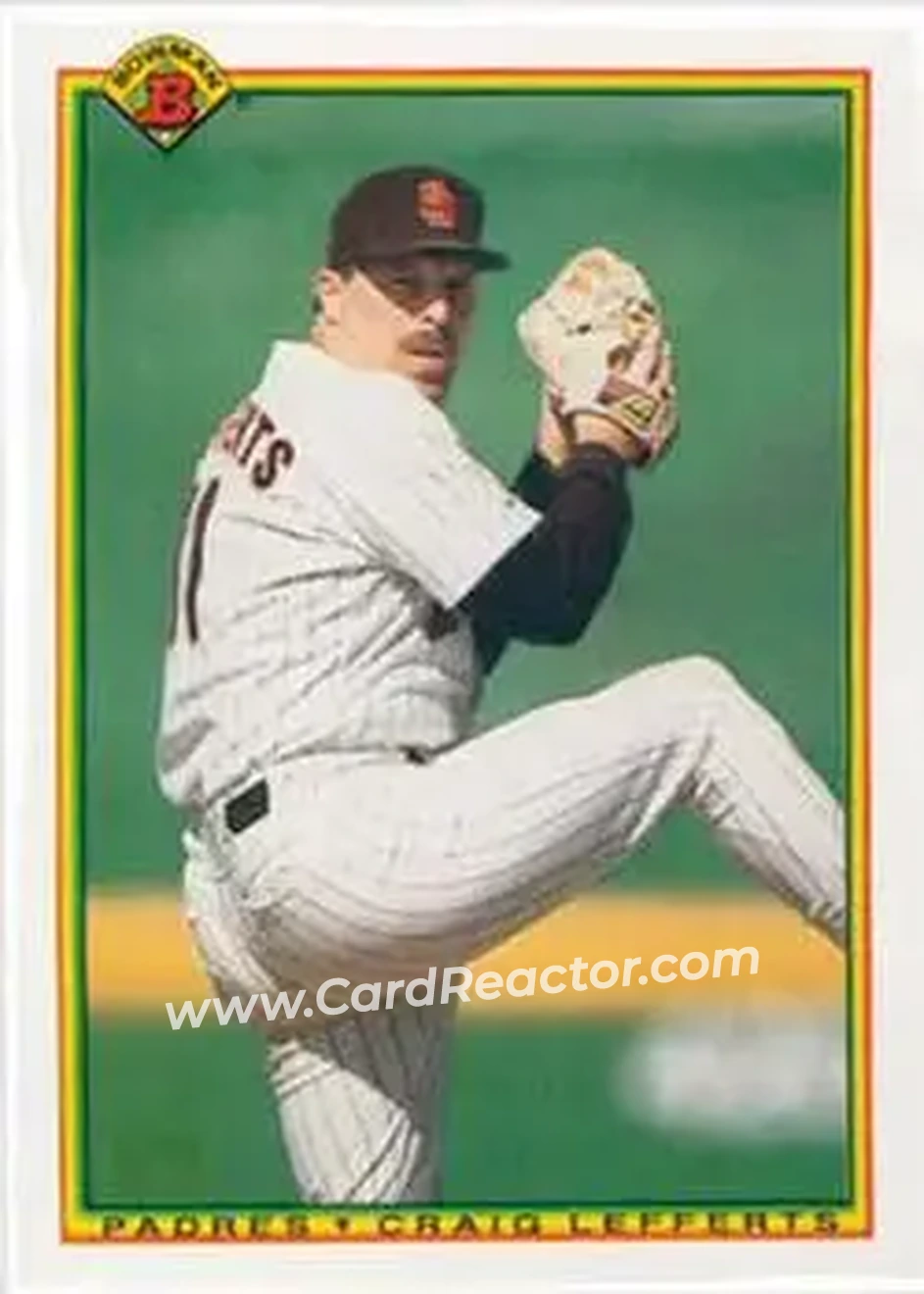 1990 Bowman #206 - Craig Lefferts - San Diego Padres - Front