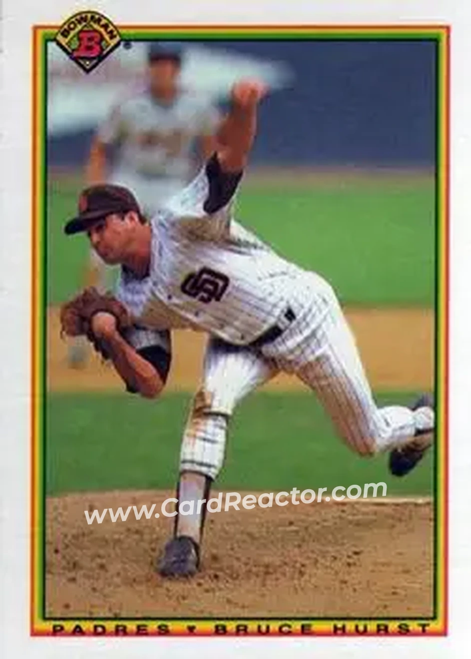 1990 Bowman #208 - Bruce Hurst - San Diego Padres - Front