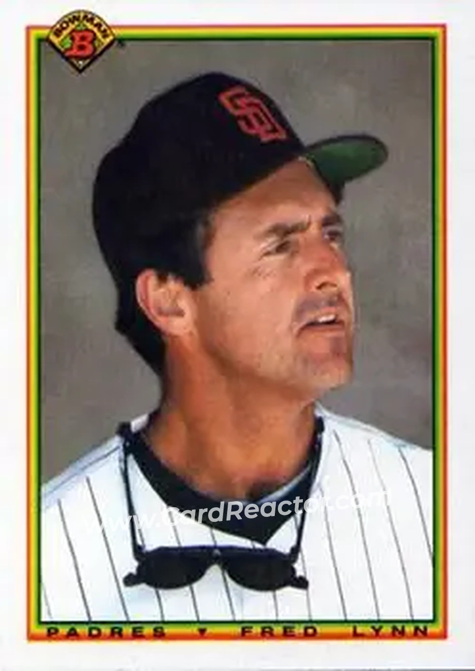 1990 Bowman #216 - Fred Lynn - San Diego Padres - Front