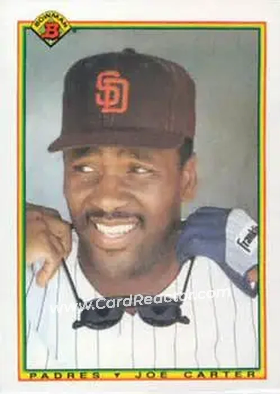1990 Bowman #220 - Joe Carter - San Diego Padres - Front 1990 Bowman #220 - Joe Carter - San Diego Padres - Front