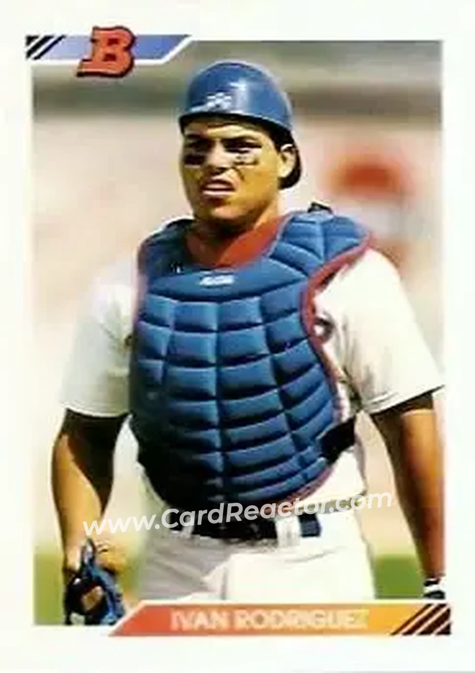 1992 Bowman #1 - Ivan Rodriguez - Texas Rangers - Front