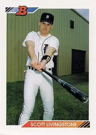 1992 Bowman #3 - Scott Livingstone - Detroit Tigers